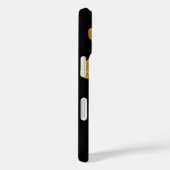 zwarte gouden bloem Case-Mate iPhone case (Achterkant / Rechts)