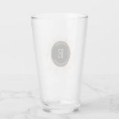 Zwarte Gouden Bruidsjonker Pintglas Cadeau Glas (Achterkant)