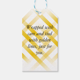 Zwarte & Gouden Cadeaubijsluiter – Eigen Tekst Cadeaulabel