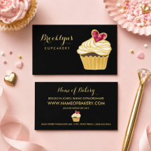 Zwarte Gouden Cupcake Bakkerij