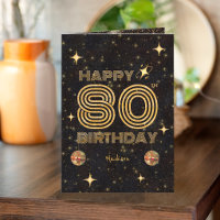 Zwarte Gouden Dansende Disco Bal 80ste Verjaardag