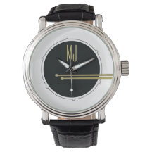 Zwarte Gouden Drummer Horloge Cadeau voor Hem