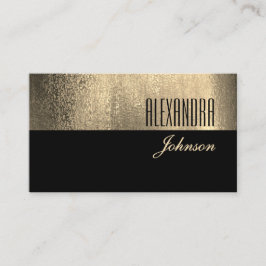 Zwarte Gouden Elegante Evenementenplanner Visitekaartje