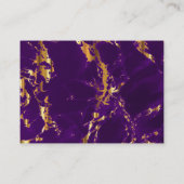 Zwarte, gouden en Paarse marmer - Ontvangst Informatiekaartje (Achterkant)