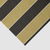 Zwarte, gouden en witte strepen tissuepapier (Detail)