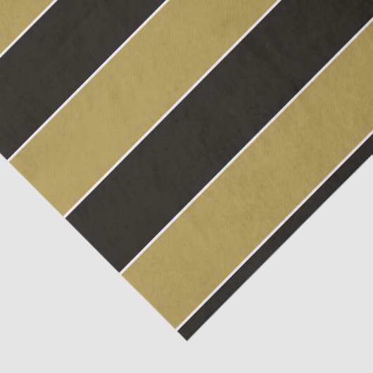 Zwarte, gouden en witte strepen tissuepapier (Detail)