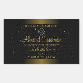 Zwarte gouden etiketten Glitter Sprinkles Logo (Voorkant)