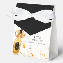 Zwarte Gouden Flessen Champagne Baby Shower 