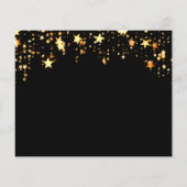 Zwarte gouden fotoverjaardagsbegroting Bespaar de  Flyer (Achterkant)