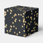 Zwarte Gouden Glitter Feest Favoriet Doos Bedankdoosjes (Achterkant)