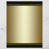 Zwarte Gouden Hoge Hak Schoen Flyer (Achterkant)