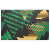 zwarte gouden kerstbomen stof (Fat Quarter)