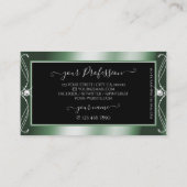 Zwarte gouden keukendiamanten voor sierdoeleinden  visitekaartje (Achterkant)