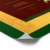 Zwarte & gouden kunst Deco Berlin Poster (Hoek)