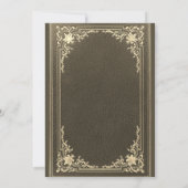 zwarte gouden legante Script Boy bevestiging Kaart (Achterkant)