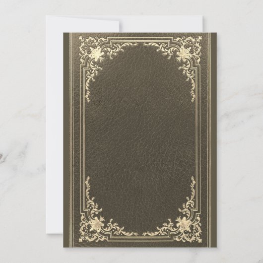 zwarte gouden legante Script Boy bevestiging Kaart (Achterkant)