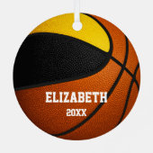 zwarte gouden meisjes in de mand metalen ornament (Achterkant)