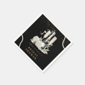 Zwarte gouden parels en Prosecco Vrijgezellenfeest Servet (Hoek)