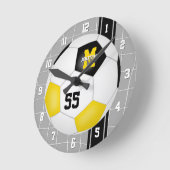 zwarte gouden ploeg kleuren variëteit streept voet ronde klok (Hoek)