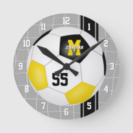 zwarte gouden ploeg kleuren variëteit streept voet ronde klok