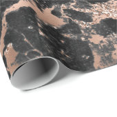 Zwarte gouden roos cadeaupapier (Rol Hoek)