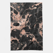 Zwarte gouden roos theedoek (Verticaal)