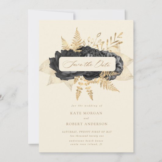 zwarte gouden rozen met uitzondering van de datumu (Voorkant)