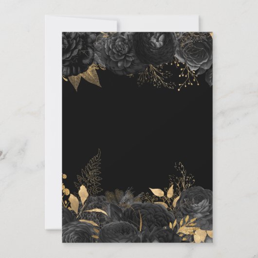 zwarte gouden rozen met uitzondering van de datumu (Achterkant)