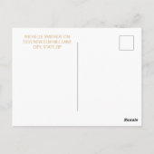 Zwarte Gouden Slingerlichten Verrassen 75e Verjaar Briefkaart (Achterkant)
