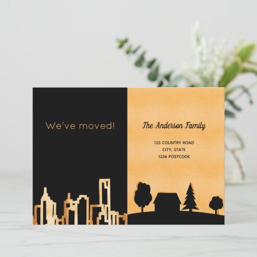 Zwarte gouden stad: aankondiging (Staand voorkant)