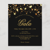 Zwarte gouden sterren jaarlijkse bedrijf gala uitn (Voorkant)