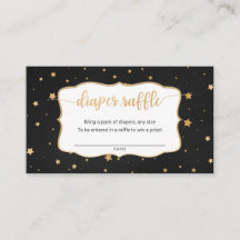 Zwarte gouden sterren-kaartenkaartje