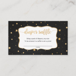 Zwarte gouden sterren-kaartenkaartje visitekaartje