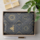 Zwarte Gouden Sterrenbeeld Teken (2) Tissuepapier (Geschenk)