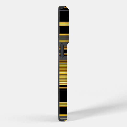 Zwarte gouden strepen Case-Mate iPhone case (Achterkant / Rechts)