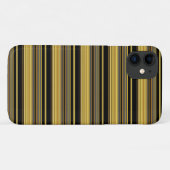 Zwarte gouden strepen leuk Case-Mate iPhone case (Achterkant (horizontaal))