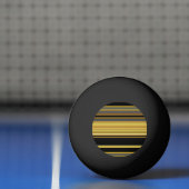 Zwarte gouden strepen leuk pingpongbal (Net)