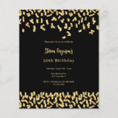 Zwarte gouden uitnodiging (Voorkant)