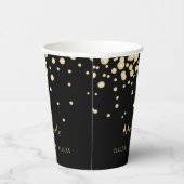 Zwarte goudgouddiamanten papieren bekers (Rechts)