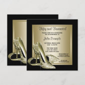 Zwarte goudhiel - baard kaart (Voorkant / Achterkant)