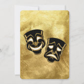 Zwarte goudhumor en tragedie Bridesmaids Luncheon Kaart (Achterkant)