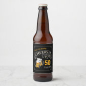Zwarte goudkaas en bier van elke leeftijd bier etiket (Voorkant)