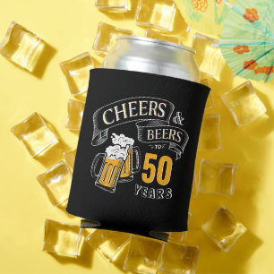 Zwarte goudkaas en bier van elke leeftijd blikjeskoeler