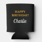 Zwarte goudkaas en bier van elke leeftijd blikjeskoeler (Achterkant)