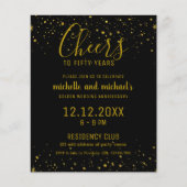 Zwarte goudkaas tot 50 jaar gouden Jubileum (Voorkant)