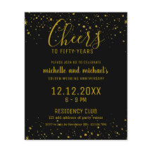 Zwarte goudkaas tot 50 jaar gouden Jubileum