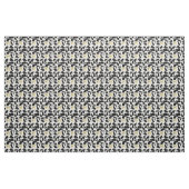 Zwarte goudkatten stof (Yard (91,4 cm))