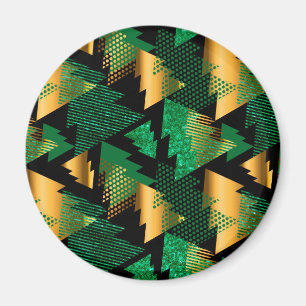 zwarte goudkerstbomen magneet