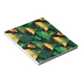 zwarte goudkerstbomen notitieblok (Schuin)