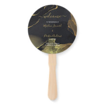 zwarte & goudkleurige handbedekking